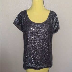 Forever 21 Sequin Black Top - NWOT